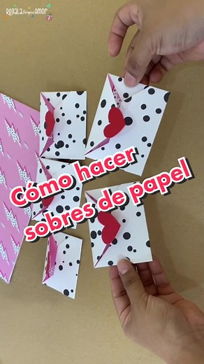 Cómo hacer sobres de papel y cartulinas decoradas