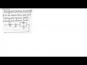 7. Finding Driving Point Impedance and Admittance for given One Port Network