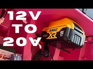 DEWALT 20v POWER WHEELS UPGRADE!! Off to the races!!