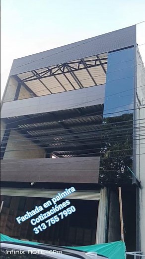 fachada en vidrio templado y doble UPC. #videoviral #baño #vidrio #fachadamoderna @Vidrio