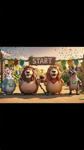 The Fat Lion funny #lionfat #cartoon #kidslion