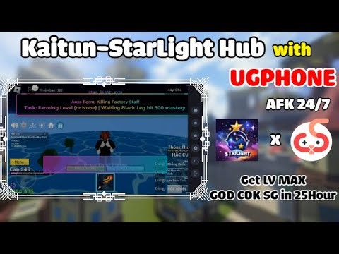 Best Kaitun Blox Fruit Free Script - Starlight Hub Kaitun Showcase In 25Hour Real Time | Cat Gaming