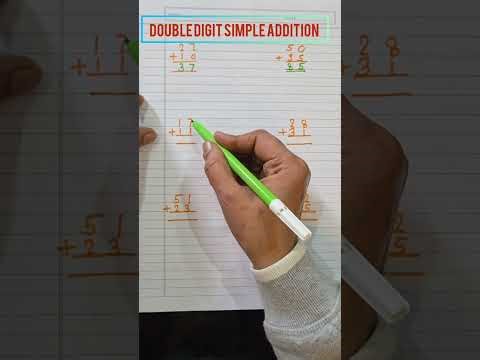 Double-digit simple addition/ 1st Class Maths/1st Grade Maths