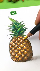 62K views · 719 reactions | How to draw a hyper-realistic pineapple Step by step!  #drawing #pineapple #art #realisticdrawing #coloredpencil #tutorial #foodart #handmade #sketch | Art Room | Facebook