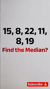 How to find the Median fast #maths #mathstricks #algebra #mathshorts #education #satmath #statistics