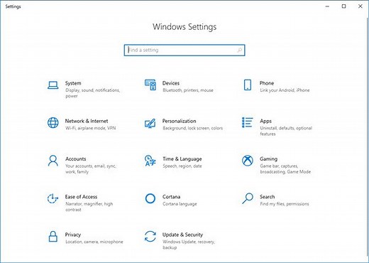 How to open and use Windows 10 Settings
