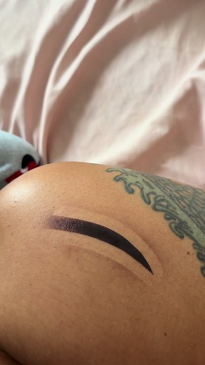 Airbrush Brow Tint for Beginners: Letting a Toddler Help Safely