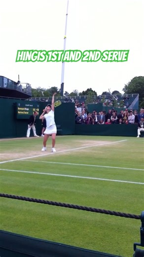 Martina Hingis First and Second Serve #wta #martinahingis #hingis #wimbledon #besttennisplayer