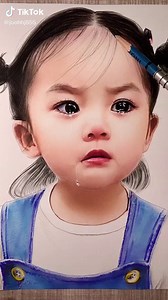 Detailed Hand-Drawn Portrait Process of a Child
