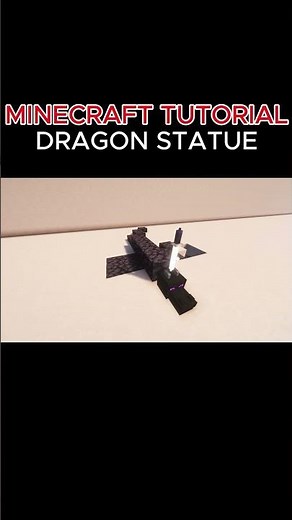 MINECRAFT TUTORIAL DRAGON STATUE #minecraft #tutorial #minecraftbuilding #minecraftideas
