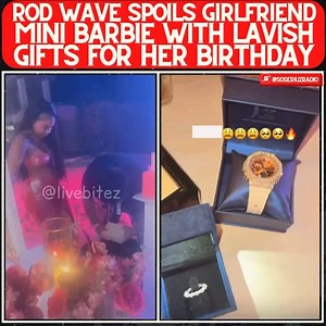 3.2K views · 169 reactions | Rod Wave goes all out for his girlfriend Mini Barbie on her bday  #rodwave #minibarbie #birthdaygifts | soseriuzradio | Facebook