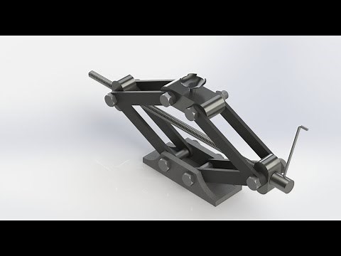 Car Jack Design and Assembly in Solid Works||Solid works tutorial
