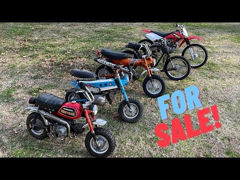 Mini Bikes For Sale! Honda Z50, CT70, XR100, Suzuki MT50, & Fox. Deals!