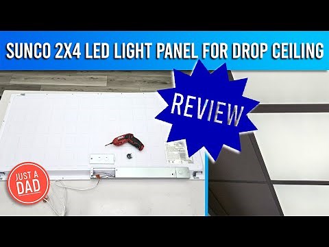 Sunco 2x4 LED Flat Panel Lighting Review & How to Install