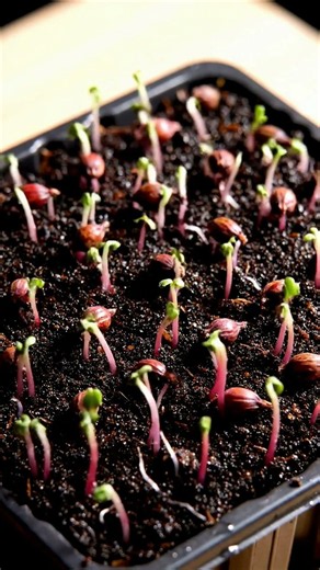Beet Microgreen Growing Time Lapse