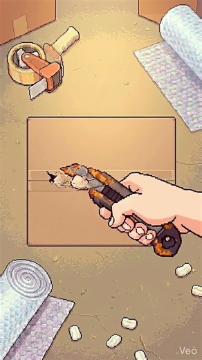 Rusty Box Cutter Unboxing ASMR 🦀 | Pixel Art #shorts #funny #animation