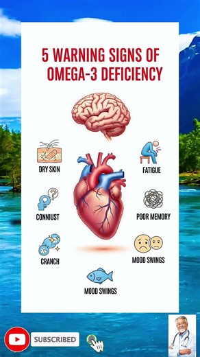 5 WARNING SIGNS OF OMEGA-3 DEFICIENCY ⚠️