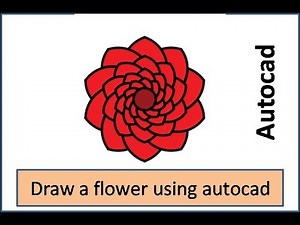 Draw a flower using autocad sample(1)