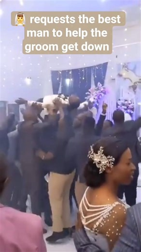 Groom Gets Lifted & Carried at African Wedding 😂 Bride Begs Best Man to Save Him! #shorts