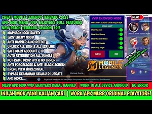 CHEAT ML TERBARU 2025 | MOD MENU APK UNLOCK ALL SKIN MLBB | VVIP ENJOYERS MOBILE LEGENDS