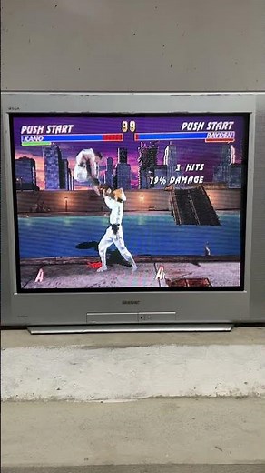 Teste 2 TV Tubo / CRT Sony Trinitron 38 polegadas tela plana