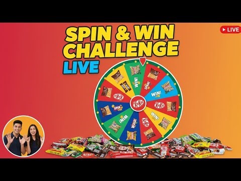 Live Snacks & Chocolates Challenge 🍫🍬 | Spin & Win Fun Game | Funny Live Stream