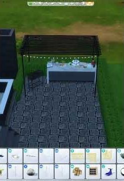 уютный дворик Симс 4 #sims4 #стройкаsims4 #sims4cc #симс4