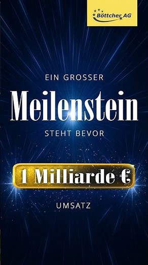 1 Milliarde Umsatz – der Countdown läuft
