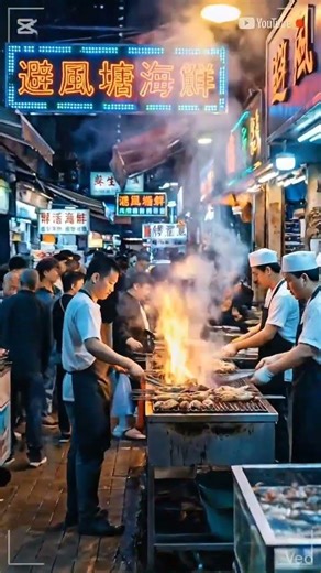 China Night Market Vlog 🇨🇳 | Hong Kong Street Food & Neon City Rush | Cinematic AI