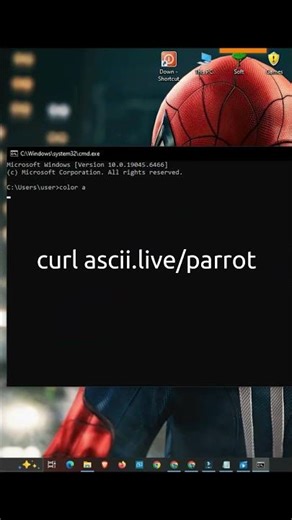 How to Summon a Dancing Parrot in Windows CMD! 🦜💻 #Parrot #BitByBit
