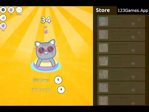 Cat Clicker Gameplay & Walkthrough | Free at 123Games.App