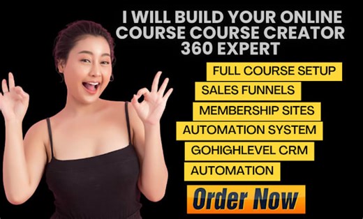 Tianahub: I will build migrate clone course creator 360 kajabi online course gohighlevel to cc360 for $5 on fiverr.com