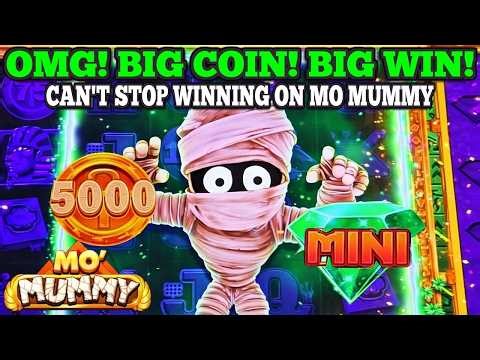 OMG! SUPER BIG MO MUMMY SLOT WIN | Spooky Link Mummy & Mo Mo Mo Mummy Slot Wins | Las Vegas Slots