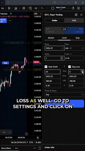 How to Save Preset Take Profit and Stop Loss in Tradingview (Bracket Order management) #tradingview