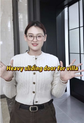 Heavy sliding door for villa #export #windowanddoor #sourcefactory #aluminumwindow #外贸门窗