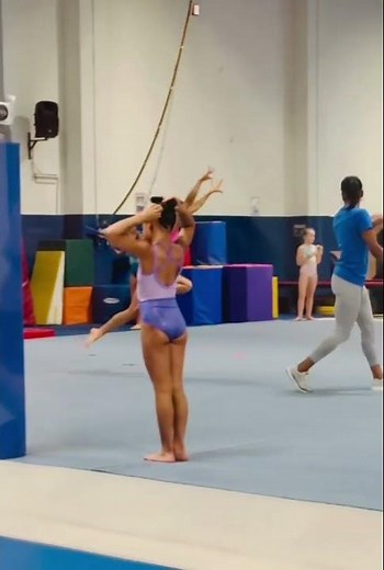 Practicing my level 4 floor routine #gymnast #gymnastics #CapCut #trending #level4 #practice #tiktok