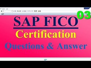 SAP FICO Certification Questions with Ans 03