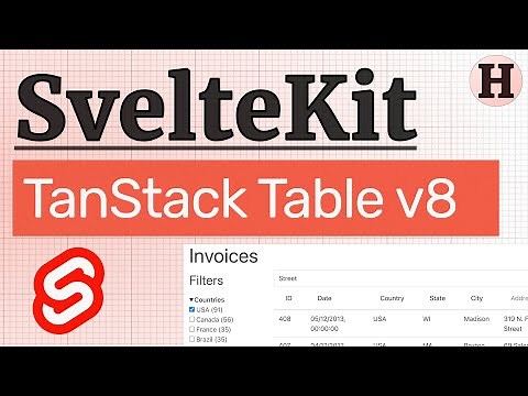 Interactive Tables in SvelteKit with TanStack Table