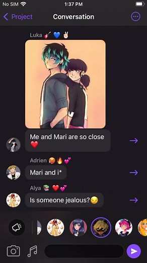 POV: Mari and Luka have been close but Mari and Chat have been closer.. #fyp #foryou #marichat #miraculous #Marinatte #chat #miraculousladybug #text