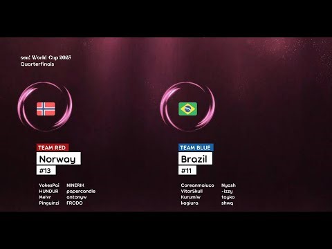 osu! World Cup 2025 Norway vs Brazil losers bracket (Quarterfinals)