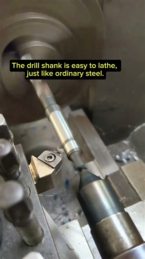 Lathe-turned drill shank for 12 mm collet#mechanicalengineering#machinist#engineering #lathemachine