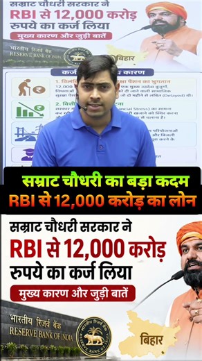 सम्राट चौधरी का बड़ा कदम – RBI से 12,000 करोड़ का लोन #hemantsir #hemant #durgeshsir