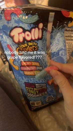 Went my whole life thinking it was blue raspberry flavor #trolli #blueandred #candy #suprised #fyp