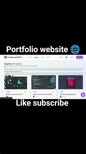 portfolio website 🌐 #coding #shorts #watapp_status