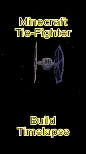 Minecraft Tie Fighter Build Timelapse