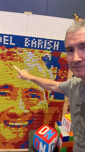 Get ready to be puzzled, amazed, and entertained at the Columbus DeafNation Expo! Witness the incredible Rubik’s Cube artistry of deaf artist Graham McGarth, as he transforms Joel Barish’s face into a colorful cube masterpiece. Don’t miss out on this mind-boggling experience! @joelwestbarish #DeafNation #DeafNationExpo #RubiksCubeArt #Deaf #DeafBusiness #MindBlowingArt | DeafNation