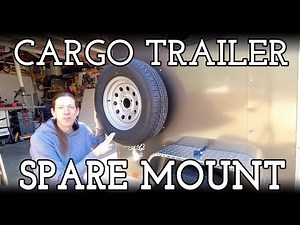 Cargo Trailer Spare Tire Mount on the Side