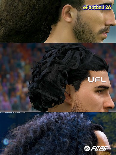 Cucurella Hair Movement – FC26 vs eFootball vs UFL 💨⚽ Comparing Marc Cucurella’s hair movement in FC 26, eFootball 26, and UFL! 💨⚽ With his long curly hair, this is the ultimate test for hair physics, bounce, sway, and animation quality. Which game gets Cucurella’s iconic hairstyle right? 👀🔥 Comment your winner below! 👇 #FC26 #efootball26 #UFL #HairMovement #cucurellameme #GameplayComparison #FootballGames #SoccerGames #GameRealism #FC26Comparison #eFootballComparison #UFLComparison