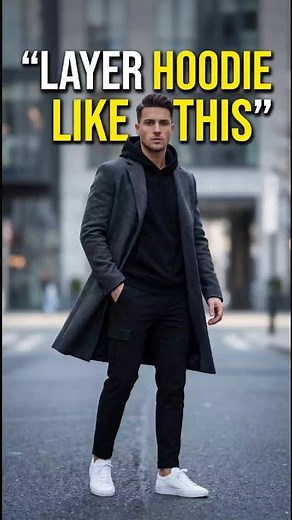 Best Black Hoodie Outfit for Men | Street Luxe Layering