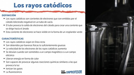 Qué son los RAYOS CATÓDICOS y sus características - RESUMEN fácil   IMÁGENES!